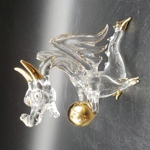 Hand spun glass dragon
